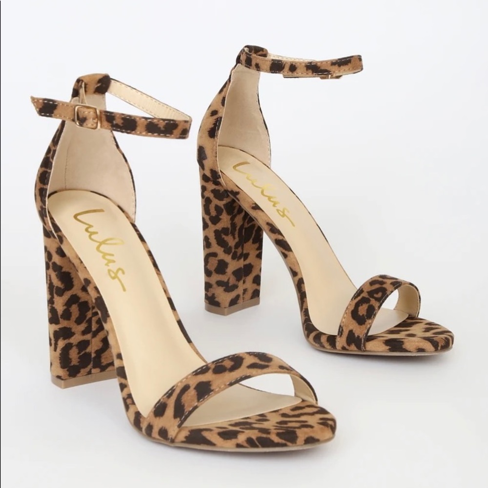 Lulus leopard heels